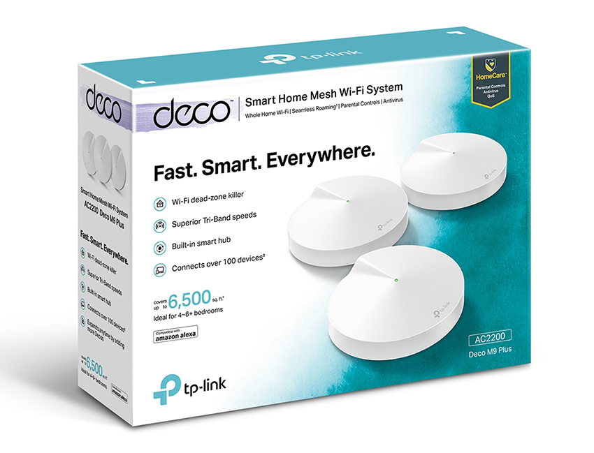 TP-Link DECO M9 PLUS(3-PACK) Smart Tri-Band Mesh WiFi System